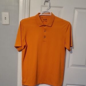 Adidas Men's Orange Polo Shirt